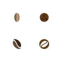 Coffee beans logo template vector icon