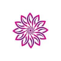 Flower vector icon design