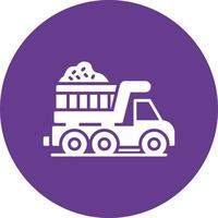 Dump Truck Creative Icon Design vector