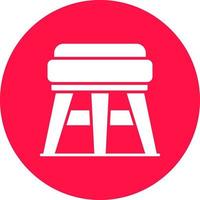 Stool Creative Icon Design vector