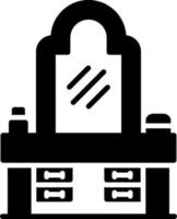 Dressing Table Creative Icon Design vector