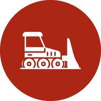 Bulldozer Creative Icon Design vector