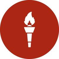 Torch Creative Icon Design vector