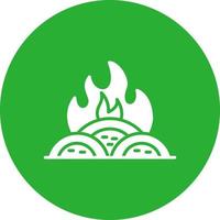 diseño de icono creativo de incineración vector