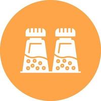 Salt And Pepper Creative Icon Design vector