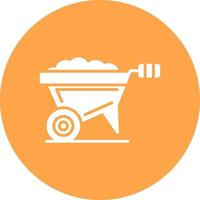 Wheel Barrow Creative Icon Design vector