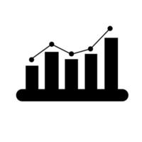 Chart icon vector. Simple flat symbol. vector design illustration.