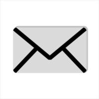 Mail icon vector. Simple flat symbol. vector design illustration.