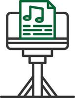 Music Stand Creative Icon Design vector