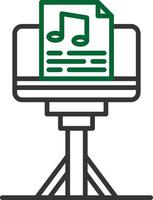 Music Stand Creative Icon Design vector