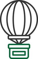 Hot Air Balloon Creative Icon Design vector