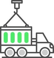 Container Truck Creative Icon Design vector