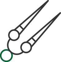 Knitting Needles Creative Icon Design vector