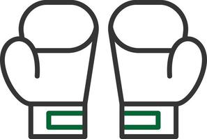 Boxing Gloves Creative Icon Design vector