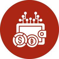 Cryptowallet Creative Icon Design vector