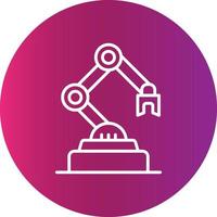 Industrial Robot Creative Icon Design