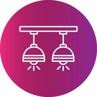 Ceiling Lamp Creative Icon Design vector