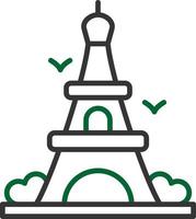 Eiffel Tower Creative Icon Design vector