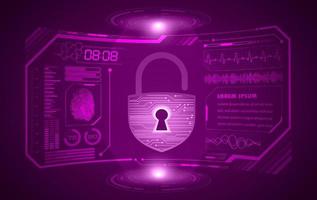Modern HUD Technology Screen Background vector