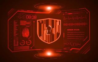 Modern HUD Technology Screen Background vector