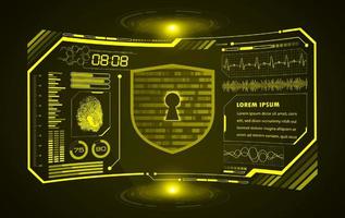 Modern HUD Technology Screen Background vector