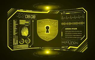 Modern HUD Technology Screen Background vector