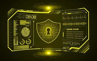 Modern HUD Technology Screen Background vector