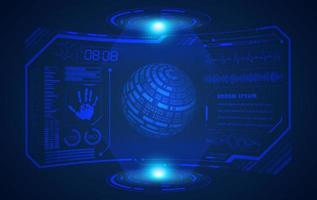 Modern HUD Technology Screen Background vector