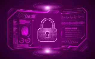 Modern HUD Technology Screen Background vector