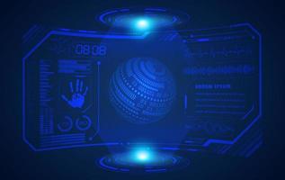 Modern HUD Technology Screen Background vector
