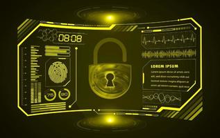 Modern HUD Technology Screen Background vector