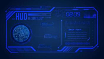 Modern HUD Technology Screen Background vector
