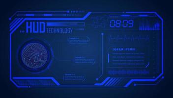 Modern HUD Technology Screen Background vector