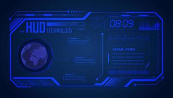 Modern HUD Technology Screen Background vector