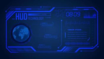 Modern HUD Technology Screen Background vector