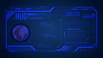 Modern HUD Technology Screen Background vector