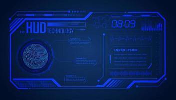 Modern HUD Technology Screen Background vector