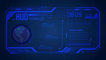 Modern HUD Technology Screen Background vector