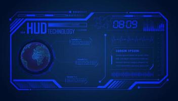 Modern HUD Technology Screen Background vector