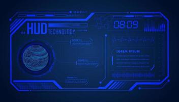 Modern HUD Technology Screen Background vector