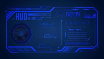 Modern HUD Technology Screen Background vector