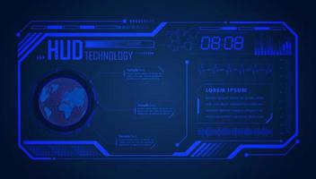 Modern HUD Technology Screen Background vector