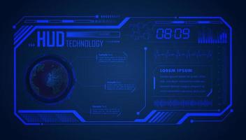 Modern HUD Technology Screen Background vector