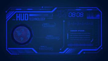 Modern HUD Technology Screen Background vector