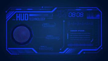 Modern HUD Technology Screen Background vector