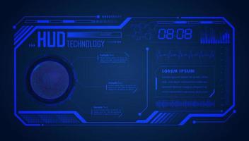 Modern HUD Technology Screen Background vector