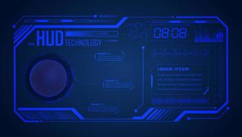 Modern HUD Technology Screen Background vector