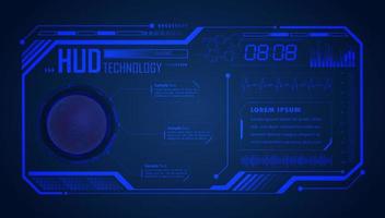 Modern HUD Technology Screen Background vector