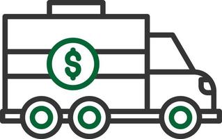 Bank Truck Creative Icon Design vector