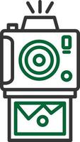 Instant Camera Creative Icon Design vector